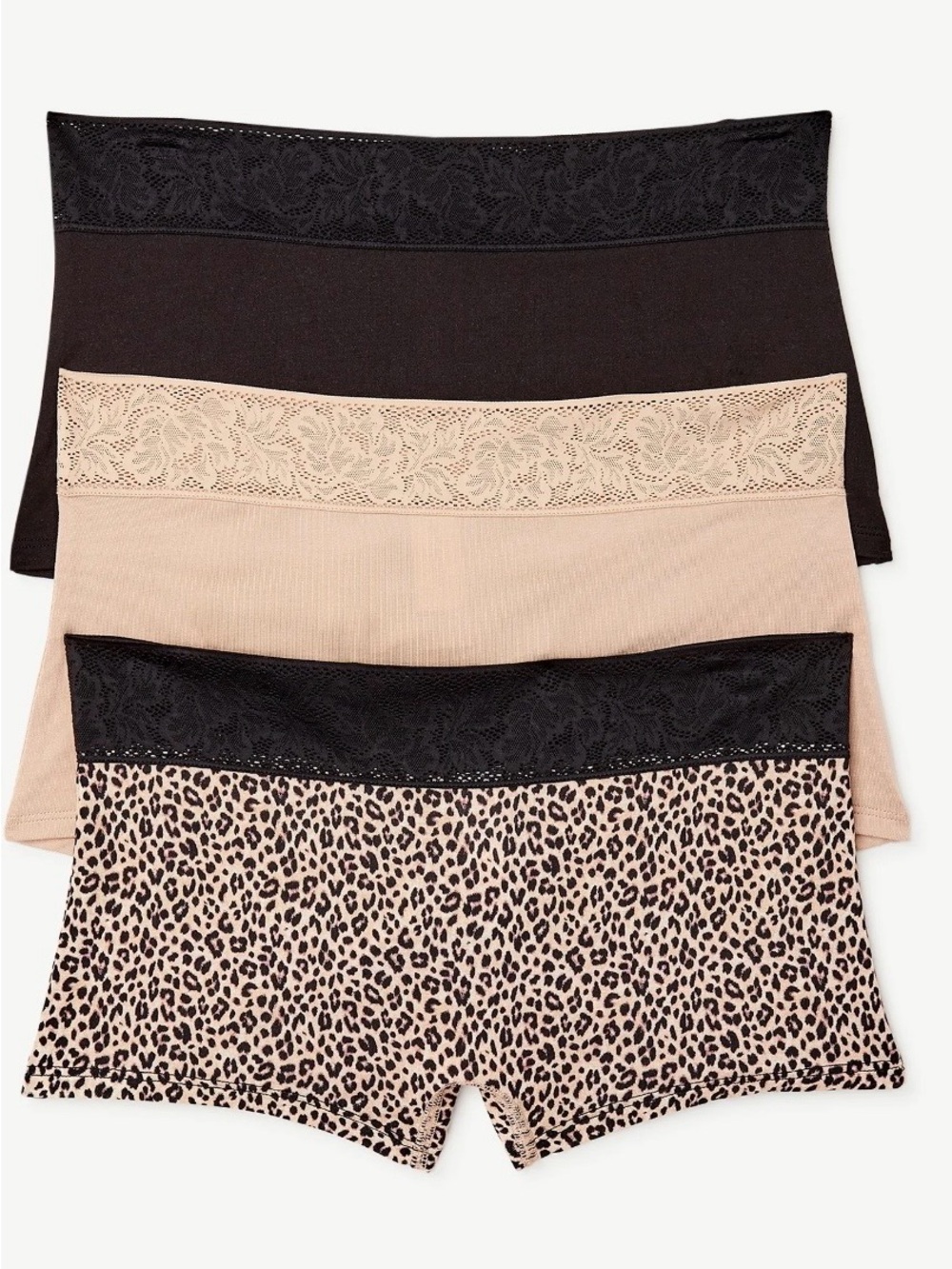 Joyspun Modal and Lace Boyshorts Panties Size XXXL